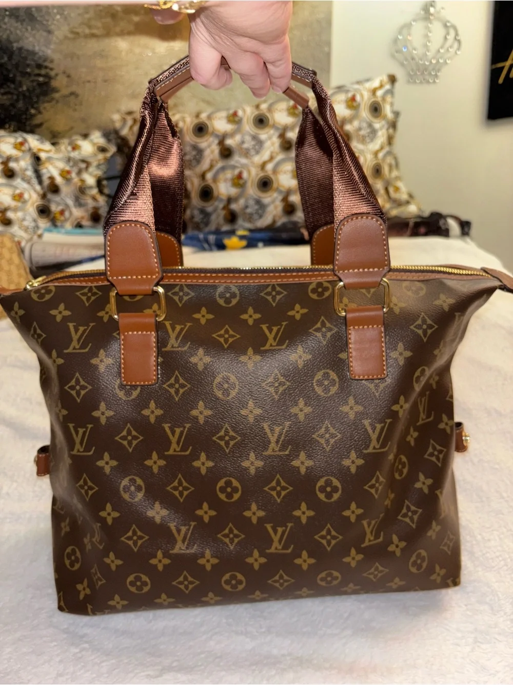 High End FASHION Bag Monogram Canvas Tote Bag
